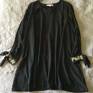 NWOT Black Open Long Sleeve Dress